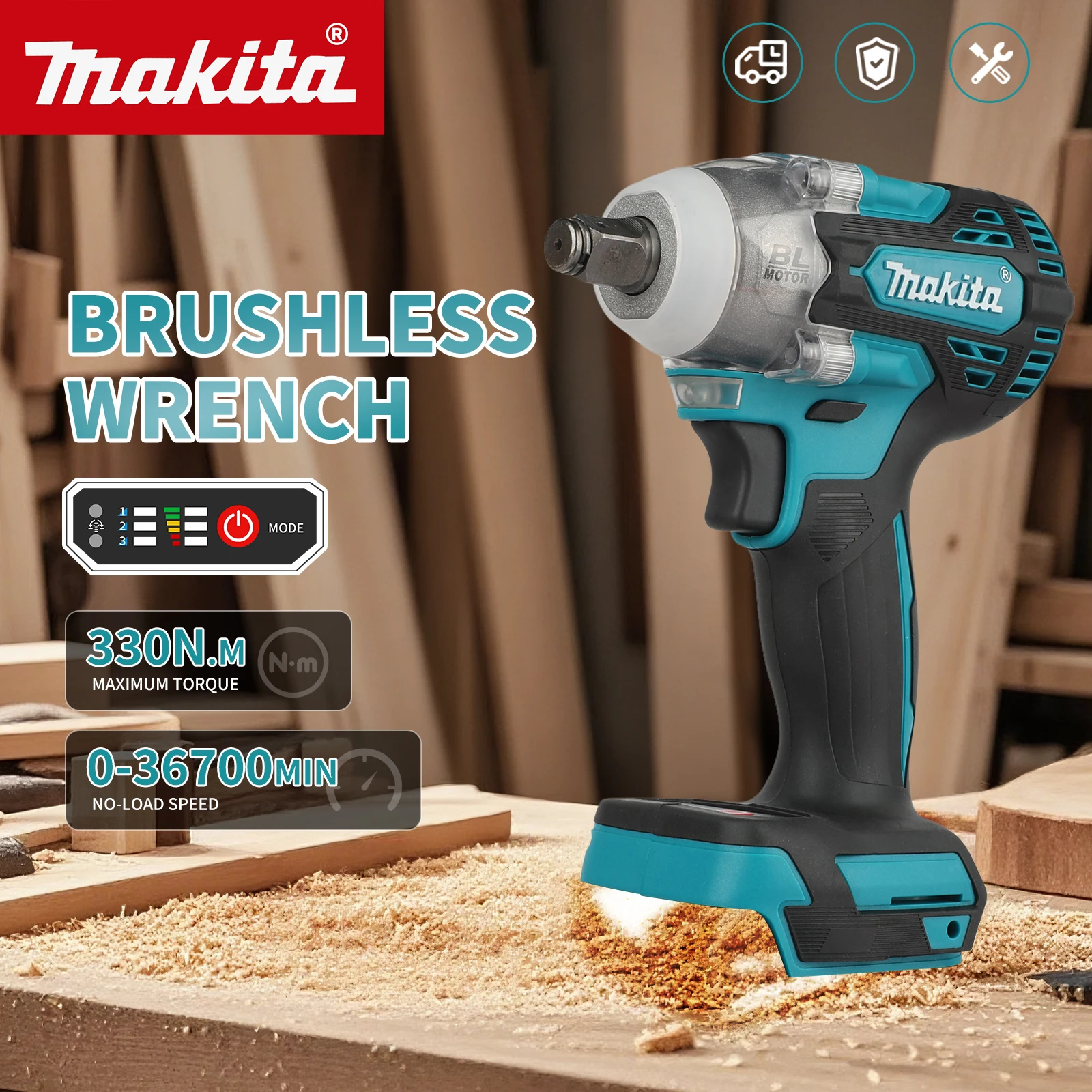 Makita Drill Dtw300 - Für Makita DTW300 bürstenloser Schlagschrauber mit